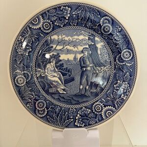 Spode ‘Woodsman Blue Room Plate England 10.5”